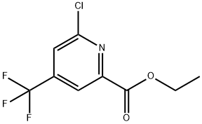 6-氯-4-(三氟甲基)吡啶甲酸乙酯 结构式