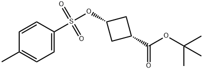 (1s,3s)-tert-butyl 3-(tosyloxy)cyclobutanecarboxylate Structure