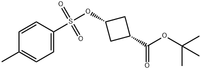 (1s,3s)-tert-butyl 3-(tosyloxy)cyclobutanecarboxylate Struktur