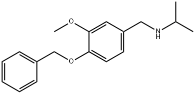 {[4-(benzyloxy)-3-methoxyphenyl]methyl}(propan-2-yl)amine Structure