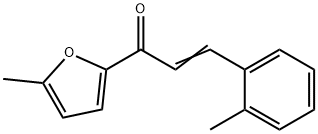 (2E)-1-(5-methylfuran-2-yl)-3-(2-methylphenyl)prop-2-en-1-one Struktur