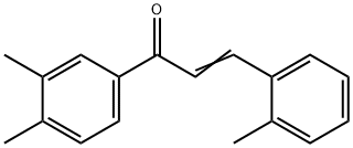 (2E)-1-(3,4-dimethylphenyl)-3-(2-methylphenyl)prop-2-en-1-one Struktur