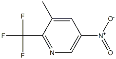 3-methyl-5-nitro-2-(trifluoromethyl)pyridine Structure