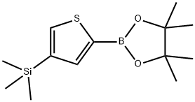 (4-(TRIMETHYLSILYL)THIOPHEN-2-YL)BORONIC ACID PINACOL ESTER 化学構造式