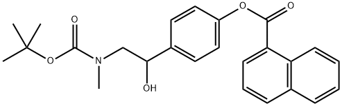 942421-63-8 4-(2-((tert-butoxycarbonyl)(methyl)amino)-1-hydroxyethyl)phenyl 1-naphthoate