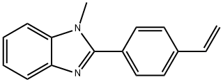1H-Benzimidazole, 2-(4-ethenylphenyl)-1-methyl- 化学構造式
