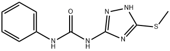 3-[3-(methylsulfanyl)-1H-1,2,4-triazol-5-yl]-1-phenylurea, 943407-91-8, 结构式