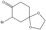 7-bromo-1,4-dioxaspiro[4.5]decan-8-one 结构式