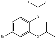 4-bromo-1-(difluoromethoxy)-2-isopropoxybenzene 化学構造式