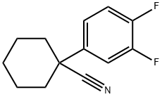 1-(3,4-DIFLUOROPHENYL)CYCLOHEXANECARBONITRILE,944352-59-4,结构式