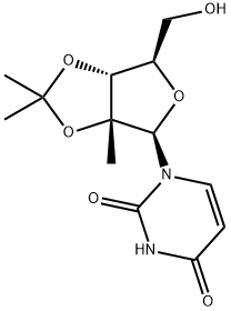 1-((3aR,4R,6R,6aR)-6-(hydroxymethyl)-2,2,3a-trimethyltetrahydrofuro[3,4-d][1,3]dioxol-4-yl)pyrimidine-2,4(1H,3H)-dione Structure