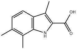 3,6,7-trimethyl-1H-indole-2-carboxylic acid Structure