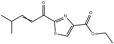 2-(4-甲基戊-2-烯酰基)噻唑-4-羧酸乙酯, 944559-46-0, 结构式