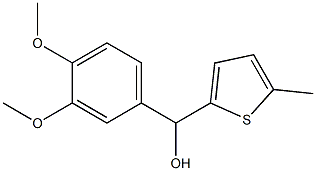 (3,4-DIMETHOXYPHENYL)(5-METHYLTHIOPHEN-2-YL)METHANOL,944650-80-0,结构式