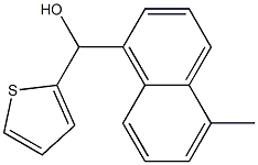 5-メチル-2-チエニル-(1-ナフチル)メタノール 化学構造式