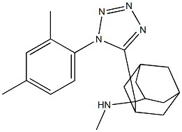 2-[1-(2,4-dimethylphenyl)tetrazol-5-yl]-N-methyladamantan-2-amine,944778-53-4,结构式