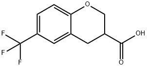 6-(TRIFLUOROMETHYL)CHROMAN-3-CARBOXYLIC ACID,944899-33-6,结构式