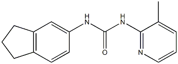 1-(2,3-dihydro-1H-inden-5-yl)-3-(3-methylpyridin-2-yl)urea Structure