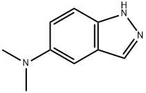 N,N-Dimethyl-1H-indazol-5-amine 化学構造式