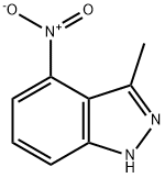 3-methyl-4-nitro-1H-indazole, 945397-03-5, 结构式