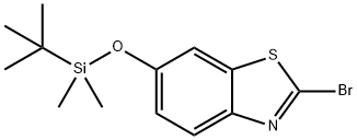 2-Bromo-6-((tert-butyldimethylsilyl)oxy)benzo[d]thiazole 结构式