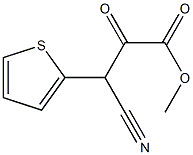 methyl 3-cyano-2-oxo-3-(thiophen-2-yl)propanoate Struktur