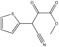 methyl 3-cyano-2-oxo-3-(thiophen-2-yl)propanoate Structure