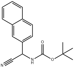 tert-butyl N-[cyano(naphthalen-2-yl)methyl]carbamate 结构式