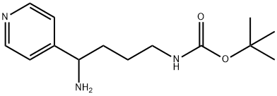 tert-butyl N-[4-amino-4-(pyridin-4-yl)butyl]carbamate 结构式
