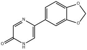 5-(2H-1,3-benzodioxol-5-yl)-1,2-dihydropyrazin-2-one Structure