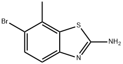 6-BROMO-7-METHYLBENZO[D]THIAZOL-2-AMINE Struktur