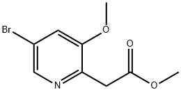 Methyl 2-(5-bromo-3-methoxypyridin-2-yl)acetate Structure