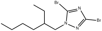 3,5-dibromo-1-(2-ethylhexyl)-1H-1,2,4-triazole, 948093-96-7, 结构式