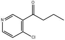 1-BUTANONE, 1-(4-CHLORO-3-PYRIDINYL)- Structure