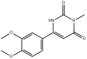 6-(3,4-二甲氧苯基)-3-甲基嘧啶-2,4(1H,3H)-二酮,94937-30-1,结构式