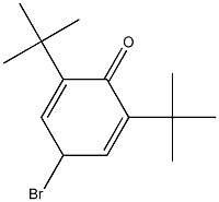 2,5-Cyclohexadien-1-one, 4-bromo-2,6-bis(1,1-dimethylethyl)-,950-57-2,结构式