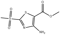 methyl 4-amino-2-(methylsulfonyl)thiazole-5-carboxylate Struktur