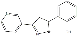 2-(3-pyridin-3-yl-4,5-dihydro-1H-pyrazol-5-yl)phenol|