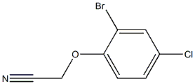 2-(2-bromo-4-chlorophenoxy)acetonitrile 结构式