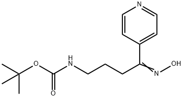 tert-butyl N-[(4E)-4-(hydroxyimino)-4-(pyridin-4-yl)butyl]carbamate Structure