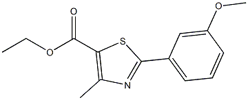Ethyl 4-Methyl-2-(3-methoxyphenyl)thiazole-5-carboxylate Struktur