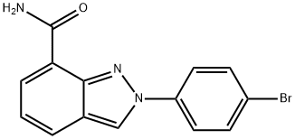 2-(4-BROMOPHENYL)-2H-INDAZOLE-7-CARBOXAMIDE Structure