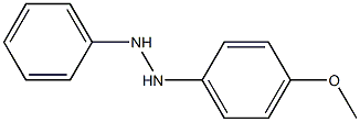 Hydrazine, 1-(4-methoxyphenyl)-2-phenyl- Struktur