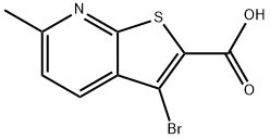3-BROMO-6-METHYLTHIENO[2,3-B]PYRIDINE-2-CARBOXYLIC ACID Structure