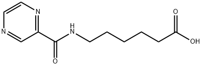 6-[(Pyrazine-2-carbonyl)-amino]-hexanoic acid Structure