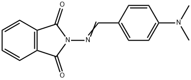 2-{[4-(dimethylamino)benzylidene]amino}-1H-isoindole-1,3(2H)-dione 化学構造式