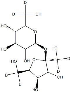 (2S,4S,5S)-2-[(2S,4R,5R)-2,5-bis[dideuterio(hydroxy)methyl]-3,4-dihydroxyoxolan-2-yl]oxy-6-[dideuterio(hydroxy)methyl]oxane-3,4,5-triol,955943-30-3,结构式