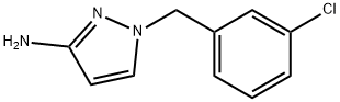 1-[(3-chlorophenyl)methyl]pyrazol-3-amine, 956272-19-8, 结构式