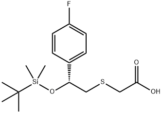 (R)-2-((2-((TERT-BUTYLDIMETHYLSILYL)OXY)-2-(4-FLUOROPHENYL)ETHYL)THIO)ACETIC ACID|