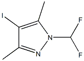 1-二氟甲基-4-碘-3,5-二甲基-1H-吡唑,956477-73-9,结构式